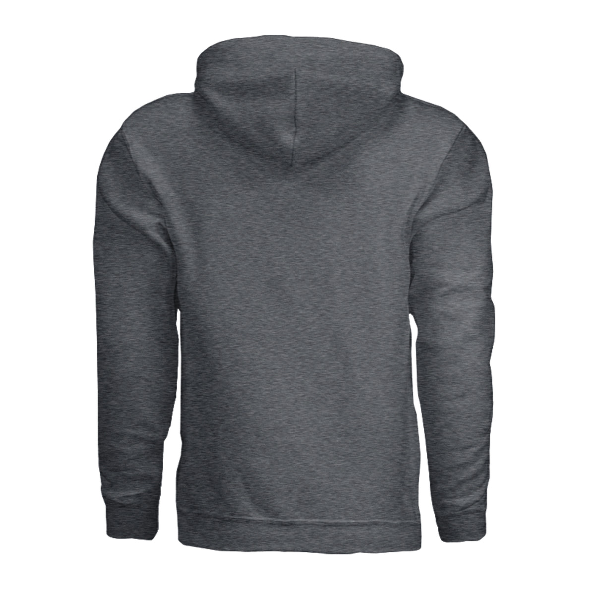 PRO-HANDS Adult Heavy Blend Logo Hoodie in Dark Heather - back view