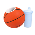 Pro-Hands Basketball Sports Bottle with 10 oz spill-proof toddler sippy cup and basketball cup holder