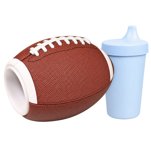 Pro-Hands Football Sports Bottle with 10 oz spill-proof toddler sippy cup
