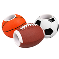 Basketball, football, and soccer Pro-Hands Sports Bottles displayed together.